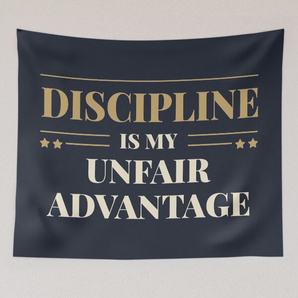 Item preview, Discipline is my unfair advantage - Modern transparent background designed and sold by Revextyr.