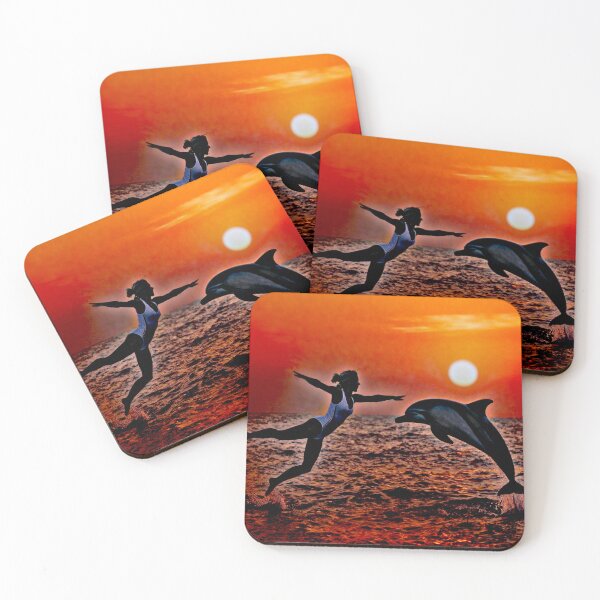 Item preview, A harmonious leap with a dolphin at sunset designed and sold by Segasprojects.