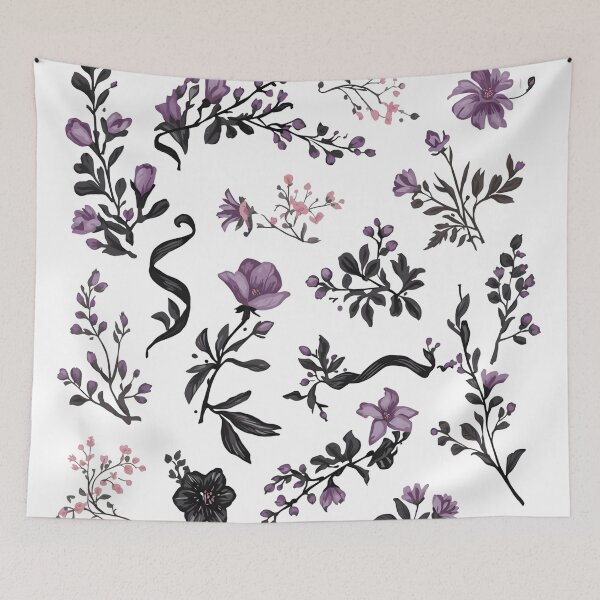 Item preview, Romantic purple flower garden designed and sold by uunaa.