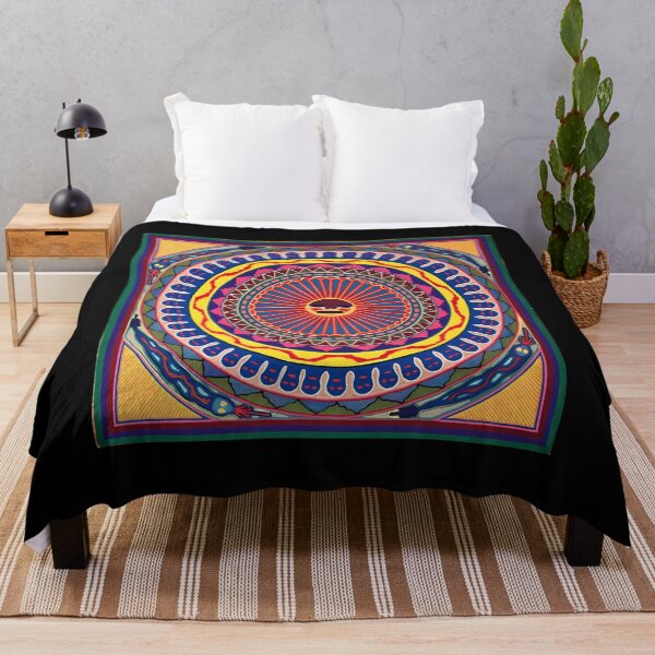 Item preview, Psychedelic Beaded Sun Mandala Trippy Art designed and sold by mrqwzrwdb69.