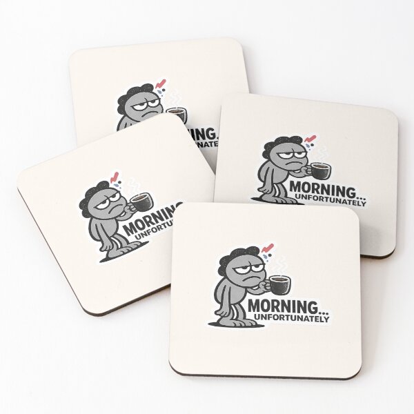Item preview, Morning Unfortunately Sticker – Funny Morning Mood Design designed and sold by lnewlfuk.