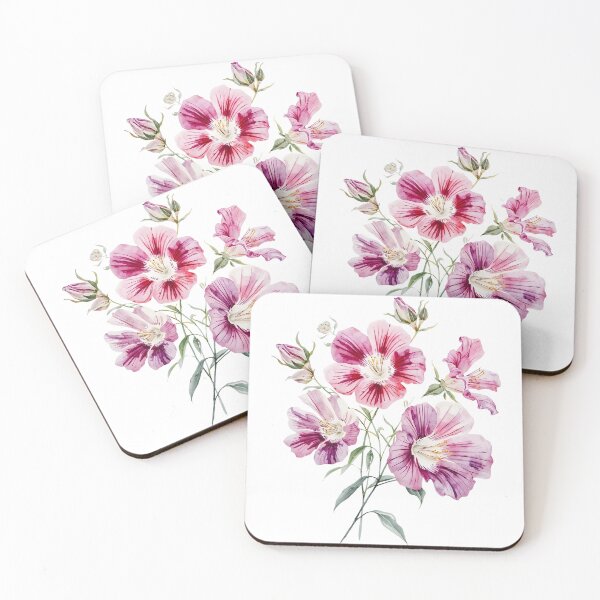 Item preview, Pink hollyhock designed and sold by uunaa.