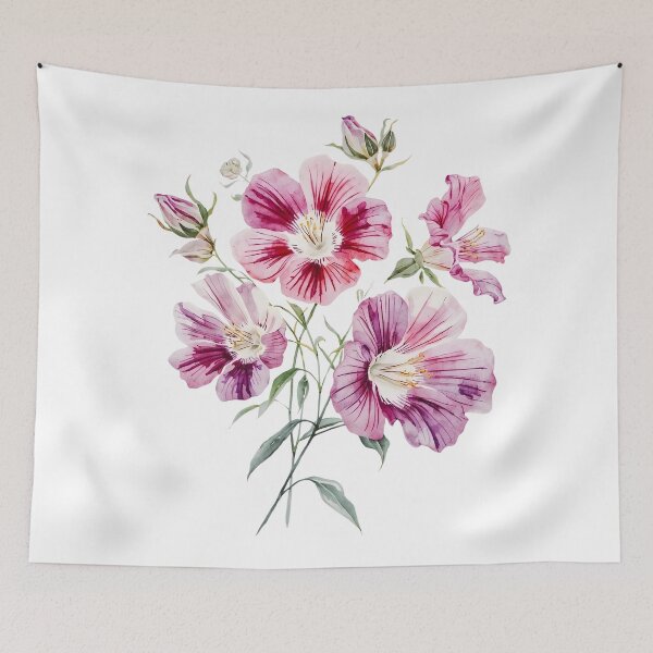 Item preview, Pink hollyhock designed and sold by uunaa.