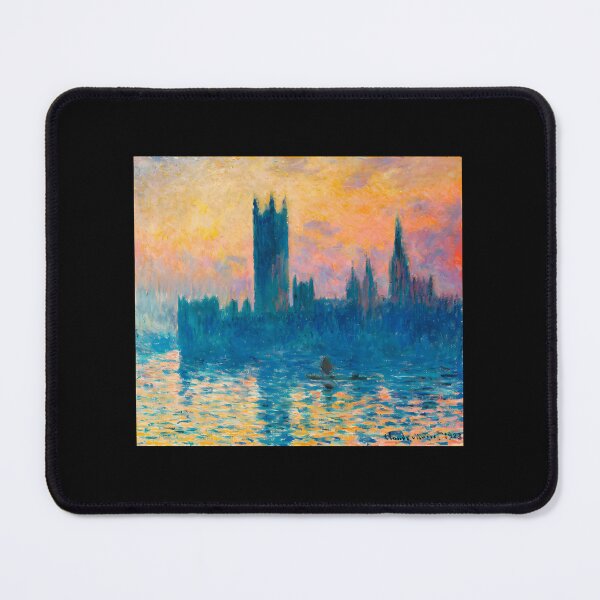 Item preview, Impressionist Parliament River Sunset Painting designed and sold by mrqwzrwdb69.