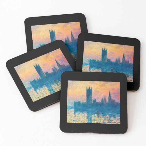 Item preview, Impressionist Parliament River Sunset Painting designed and sold by mrqwzrwdb69.