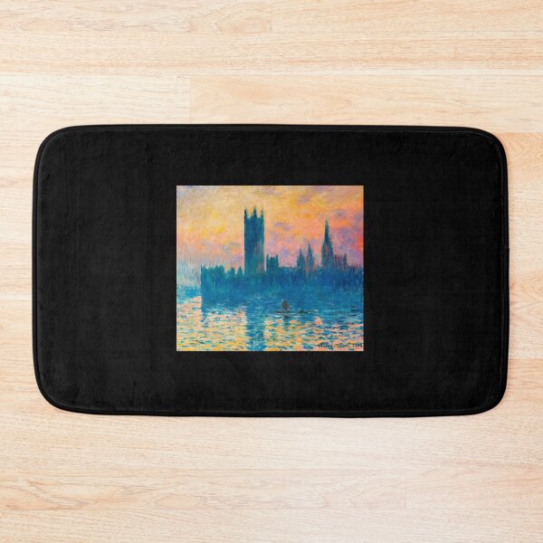 Item preview, Impressionist Parliament River Sunset Painting designed and sold by mrqwzrwdb69.