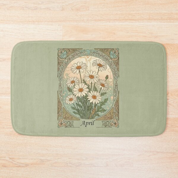 Item preview, Springtime Daisy Birth Month Flower Art Nouveau Vintage designed and sold by taiche.