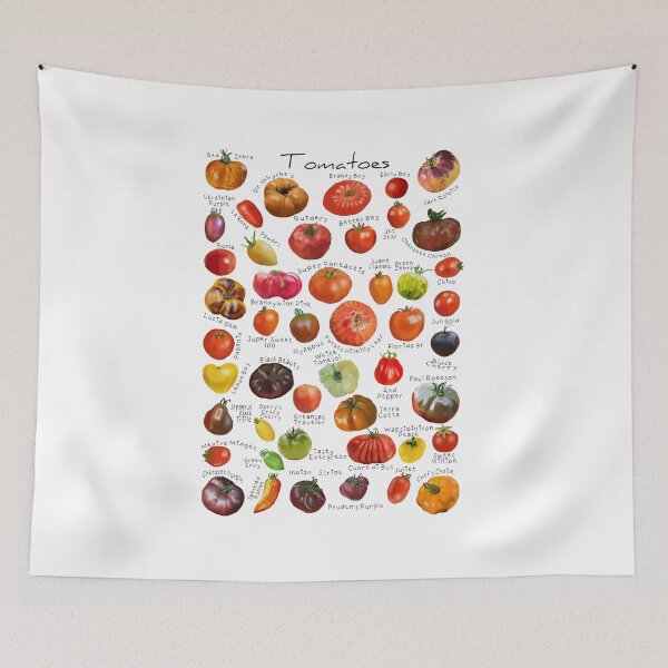Item preview, Tomato varieties illustration chart designed and sold by thehat24.