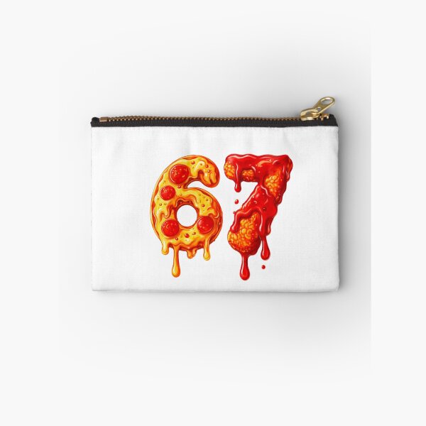 Item preview, Pizza 67 Melty Pepperoni Number Art designed and sold by margamPagenberg.