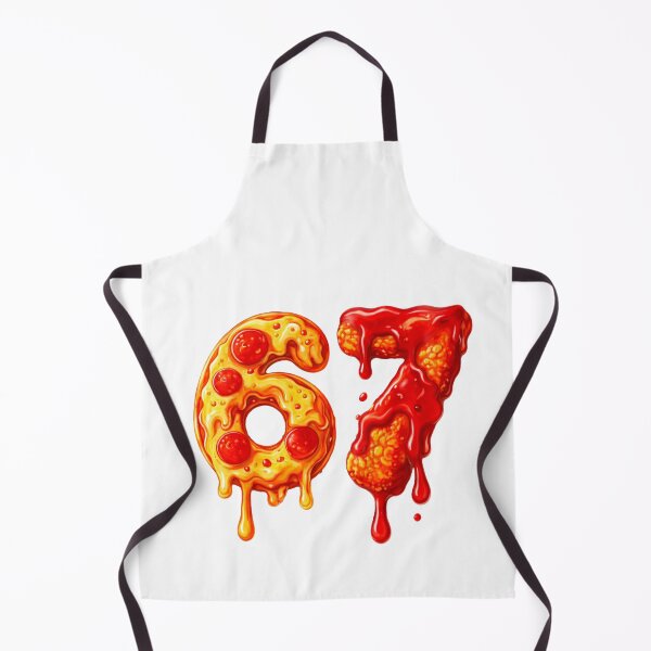 Item preview, Pizza 67 Melty Pepperoni Number Art designed and sold by margamPagenberg.