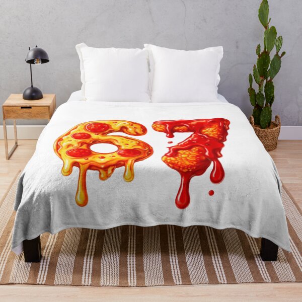 Item preview, Pizza 67 Melty Pepperoni Number Art designed and sold by margamPagenberg.