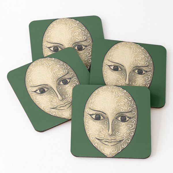 Item preview, Exotic Golden Mask with Engraved Swirl Patterns designed and sold by makyonokisai.
