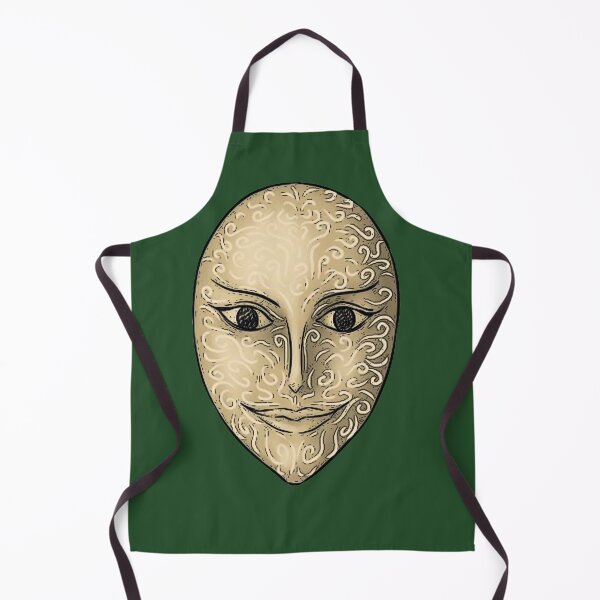 Item preview, Exotic Golden Mask with Engraved Swirl Patterns designed and sold by makyonokisai.