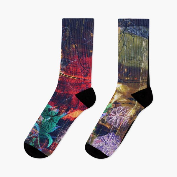 Item preview, Ethereal Midnight Garden Abstract Floral Collage designed and sold by NickDedidis.