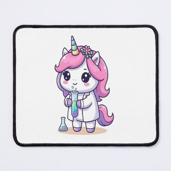 Item preview, Kawaii Science Unicorn Chemist designed and sold by Ella_Sketch.