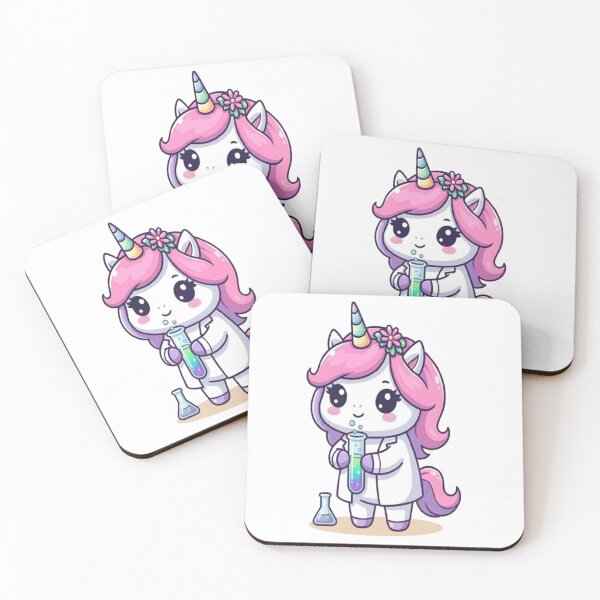 Item preview, Kawaii Science Unicorn Chemist designed and sold by Ella_Sketch.