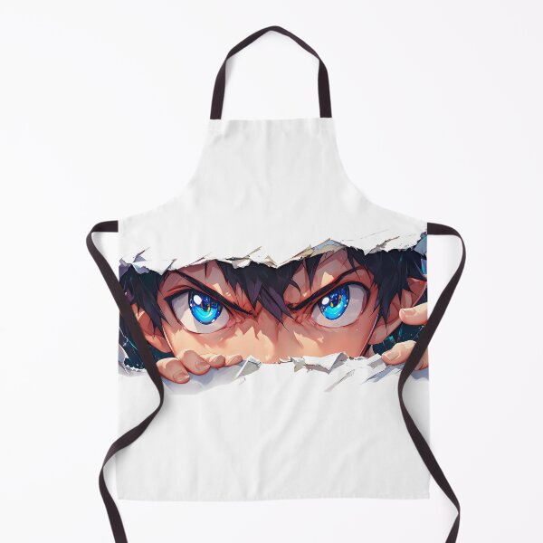 Item preview, Rin Okumura Blue Exorcist Intense Blue Eyes Torn Paper Peek designed and sold by PMartistStudio.