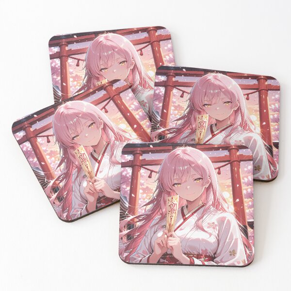 Item preview, Anime Shrine Maiden Sakura Sunset designed and sold by AOUS1212.