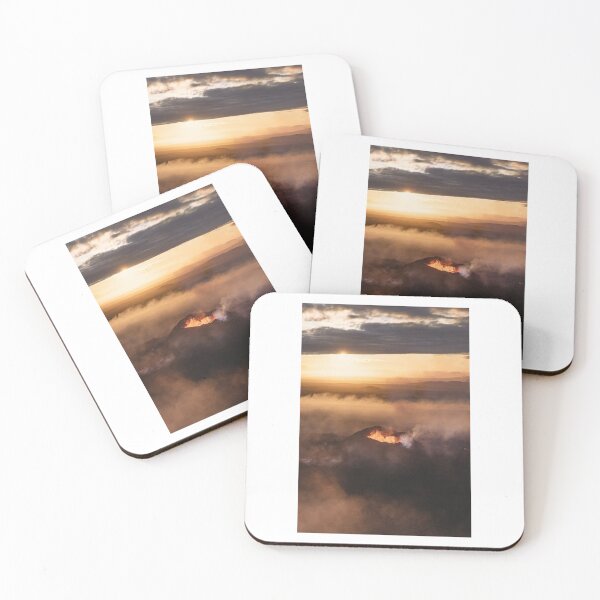 Item preview, Volcano Sunset Scene Photographic Print designed and sold by Mother-Nature65.