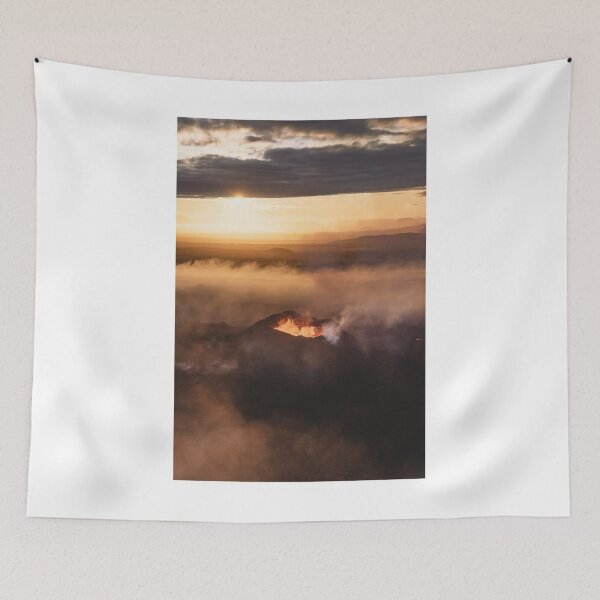 Item preview, Volcano Sunset Scene Photographic Print designed and sold by Mother-Nature65.