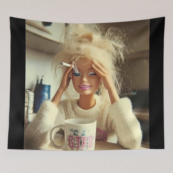Item preview, Vintage 90s Distressed Doll Meme designed and sold by playrify.