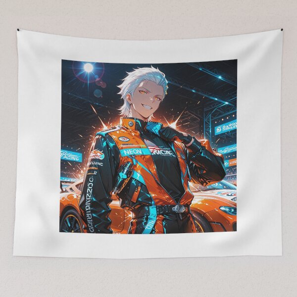 Item preview, Anime Racing Driver Neon Motorsport Aesthetic designed and sold by AOUS1212.