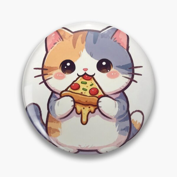 Item preview, Cute cat kawaii pizza addict designed and sold by EpicBoing.