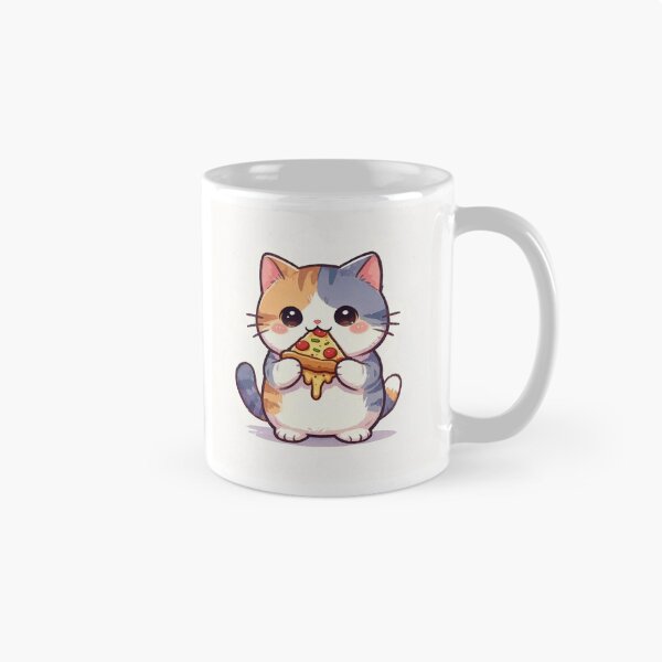 Item preview, Cute cat kawaii pizza addict designed and sold by EpicBoing.
