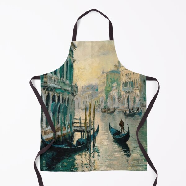 Item preview, Monet Venice Canal Painting – Impressionist Gondola Wall Art Reproduction designed and sold by Tamas Das.