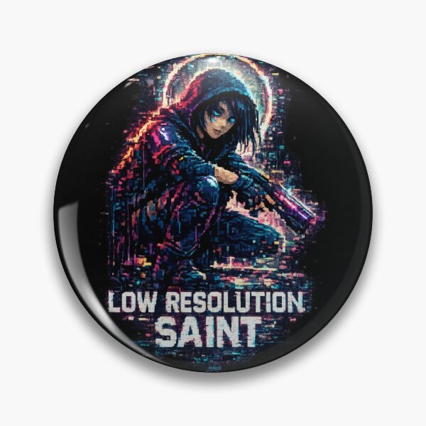 Item preview, Low Resolution Saint Cyberpunk Glitch designed and sold by FocusedPatterns.