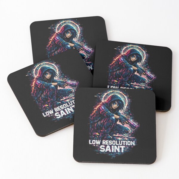 Item preview, Low Resolution Saint Cyberpunk Glitch designed and sold by FocusedPatterns.