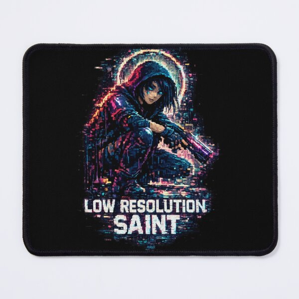 Item preview, Low Resolution Saint Cyberpunk Glitch designed and sold by FocusedPatterns.