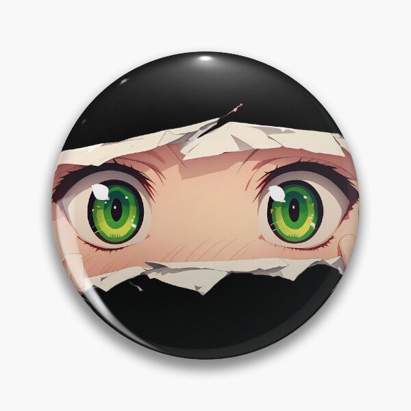 Item preview, Amaimon Blue Exorcist Torn Paper Eyes Peeker Green Eyes Stare designed and sold by PMartistStudio.