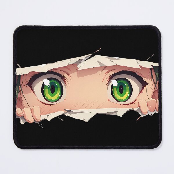 Item preview, Amaimon Blue Exorcist Torn Paper Eyes Peeker Green Eyes Stare designed and sold by PMartistStudio.