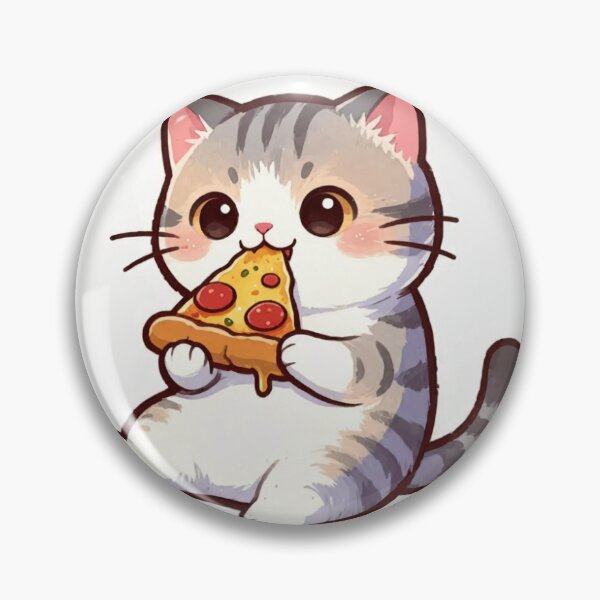 Item preview, Cute cat kawaii pizza addict designed and sold by EpicBoing.