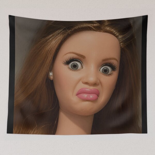Item preview, Vintage 90s Doll Face Meme designed and sold by playrify.