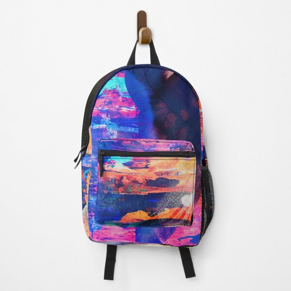 Item preview, Cosmic Rift Abstract - Glitch Sunset Geometric Art designed and sold by NickDedidis.