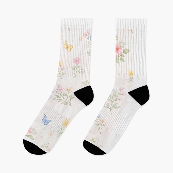 Item preview, Pastel Floral Butterfly Aesthetic Pattern Design designed and sold by Radha Krishna curated finds.