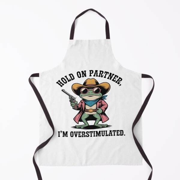Item preview, Hold on partner i'm overstimulated funny frog designed and sold by CeliaZnx.