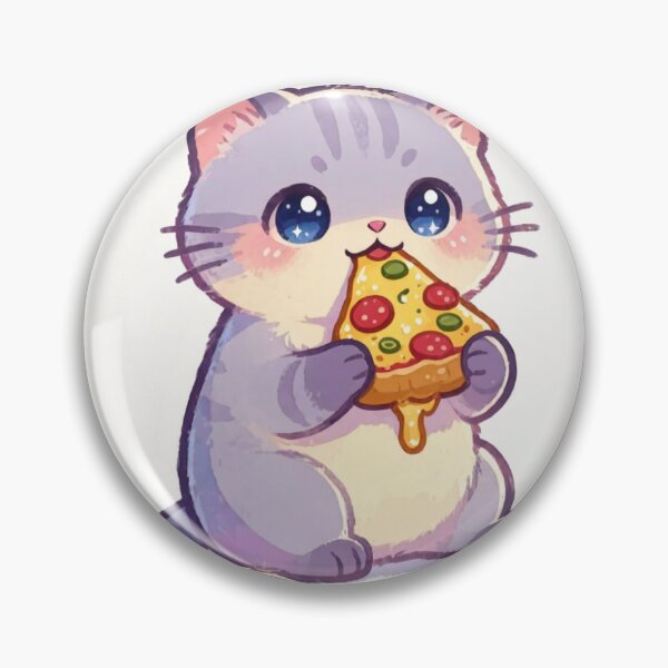 Item preview, Cute cat kawaii pizza addict designed and sold by EpicBoing.