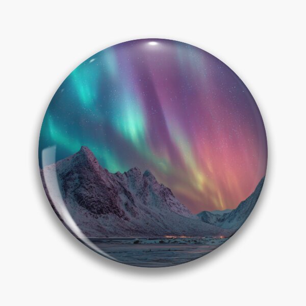 Item preview, Northern Light Mountains designed and sold by NicolasGlowArt.