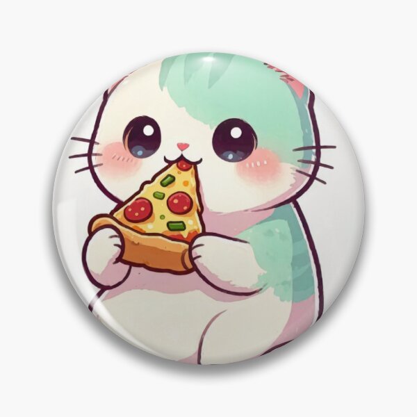 Item preview, Cute cat kawaii pizza addict designed and sold by EpicBoing.