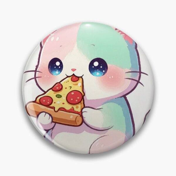 Item preview, Cute cat kawaii pizza addict designed and sold by EpicBoing.