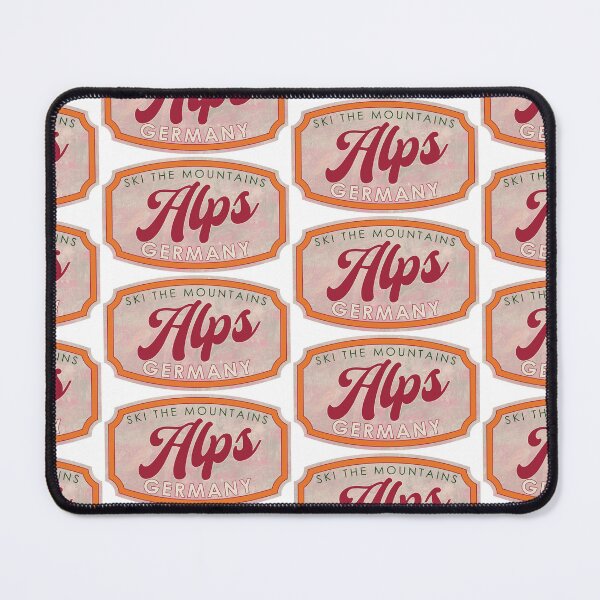 Item preview, Alps, Germany, Ski, textured skiing badge designed and sold by Wanderful-roads.