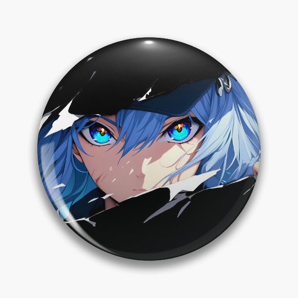 Item preview, Esdeath Akame Ga Kill Torn Paper Eyes Peeker Ice Blue Gaze designed and sold by PMartistStudio.