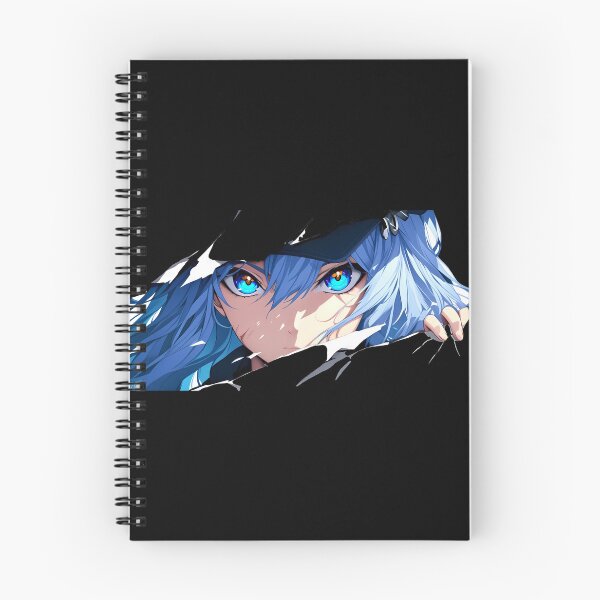 Item preview, Esdeath Akame Ga Kill Torn Paper Eyes Peeker Ice Blue Gaze designed and sold by PMartistStudio.