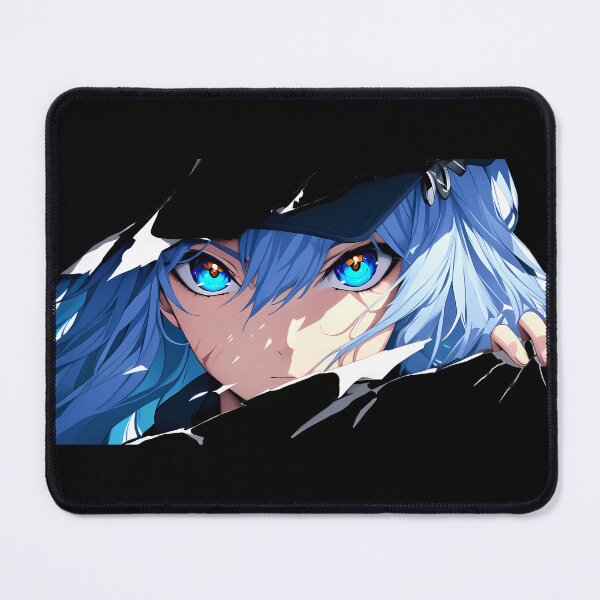 Item preview, Esdeath Akame Ga Kill Torn Paper Eyes Peeker Ice Blue Gaze designed and sold by PMartistStudio.