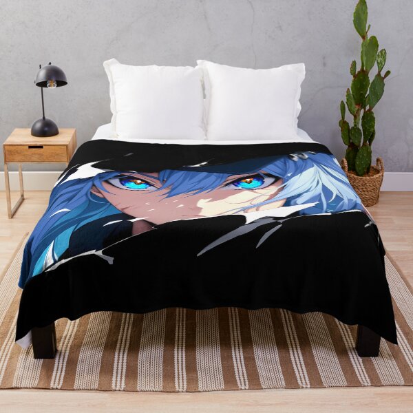 Item preview, Esdeath Akame Ga Kill Torn Paper Eyes Peeker Ice Blue Gaze designed and sold by PMartistStudio.