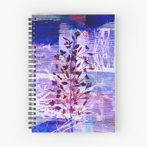 Item preview, Textured Botanical Glitch - Abstract Purple Floral Collage designed and sold by NickDedidis.