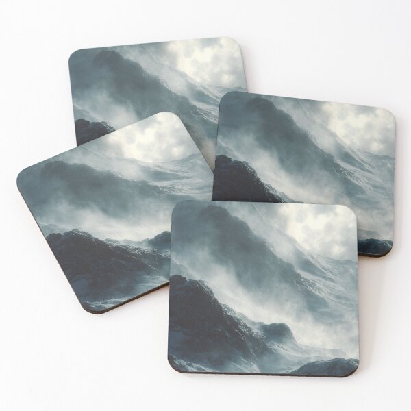 Item preview, Foggy Mountains in Winter designed and sold by NicolasGlowArt.